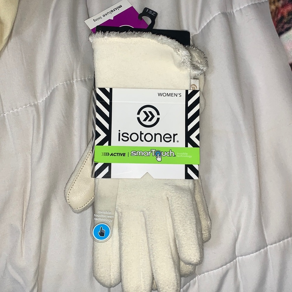 Isotoner White Gloves